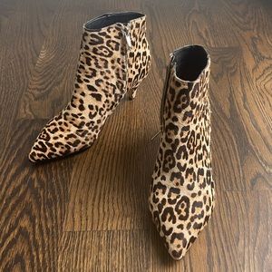 Sam Edelman leopard kitten heel bootie size 7